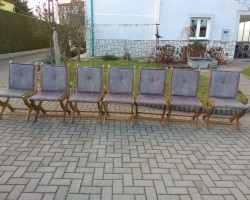 Stół dębowy z 7 krzesłami