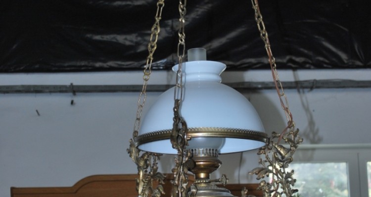 Żyrandol "lampa naftowa"